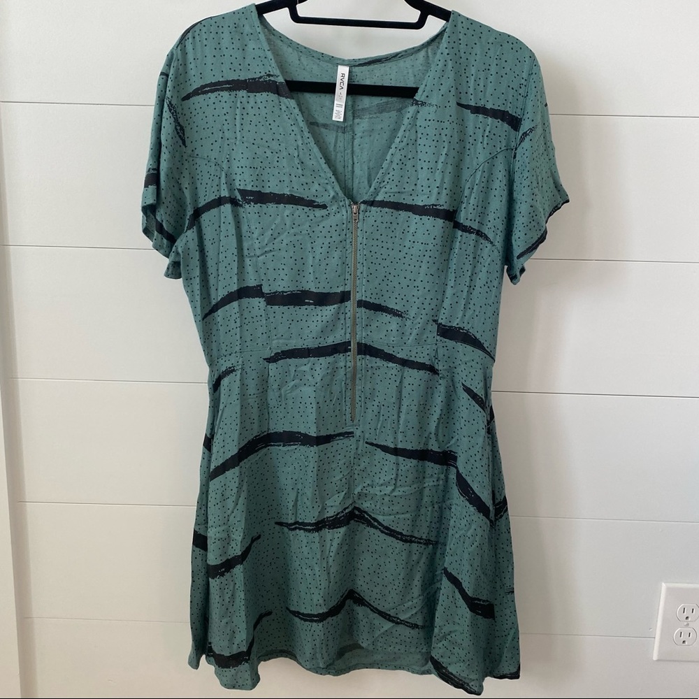 RVCA green mini dress - Large